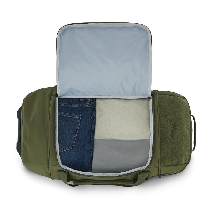 High Sierra Pathsetter 32" Wheeled Duffle in the color Moss. image number 1